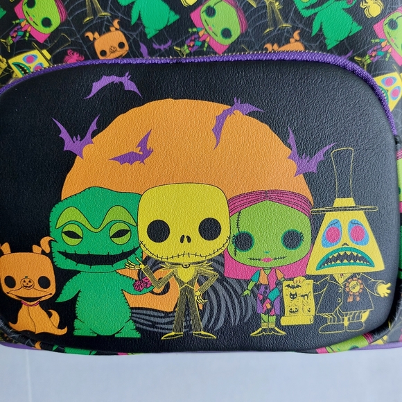 NWT Funko Nightmare Before Christmas BLACKLIGHT Mini Backpack - Picture 3 of 10